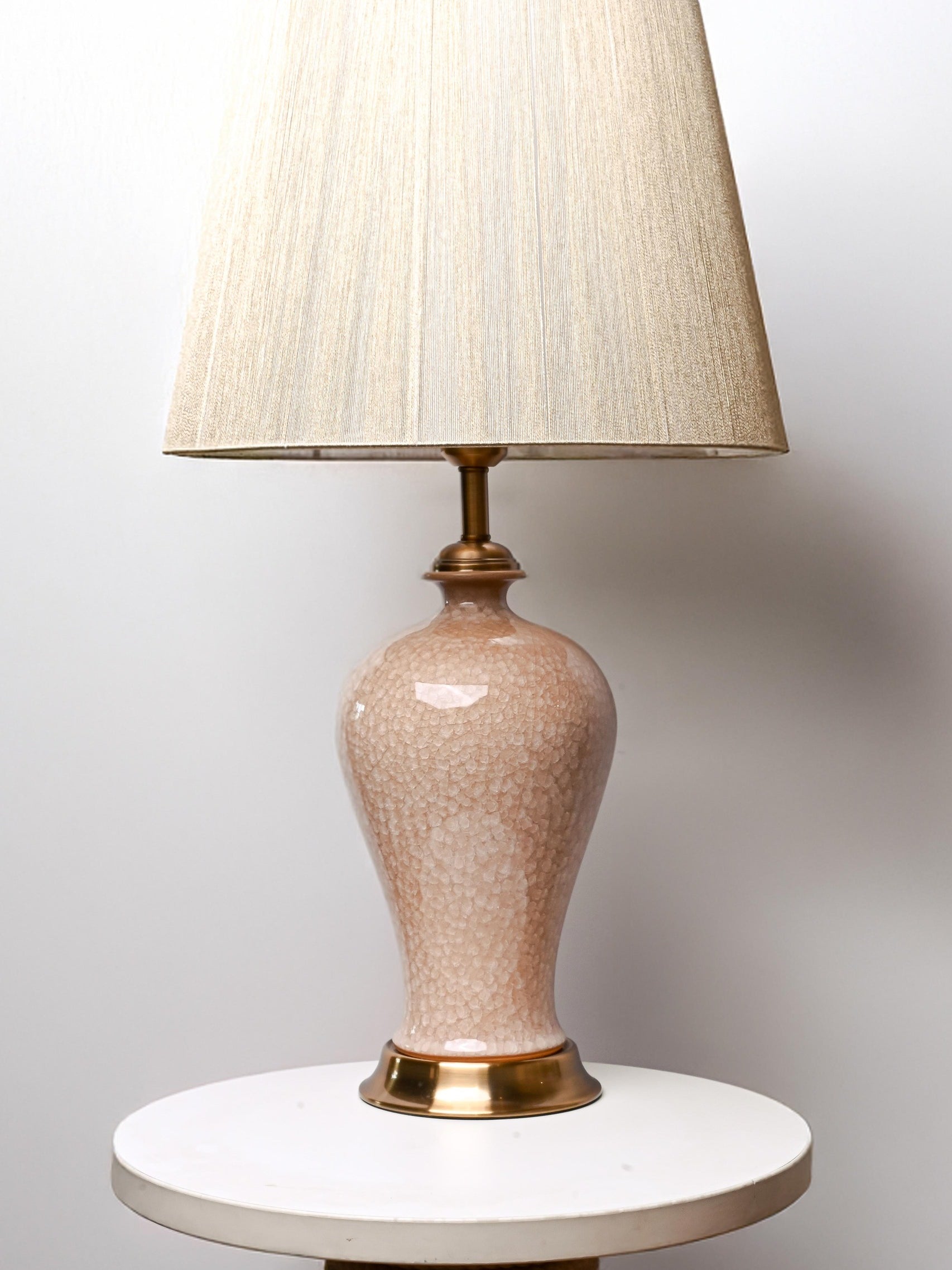 Pink Porcelain Table Lamp