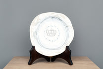 Stoneware Hand-Painted Plate, Key With Stand