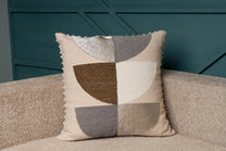 Emb Ivory / Sil Cushions Set of 2