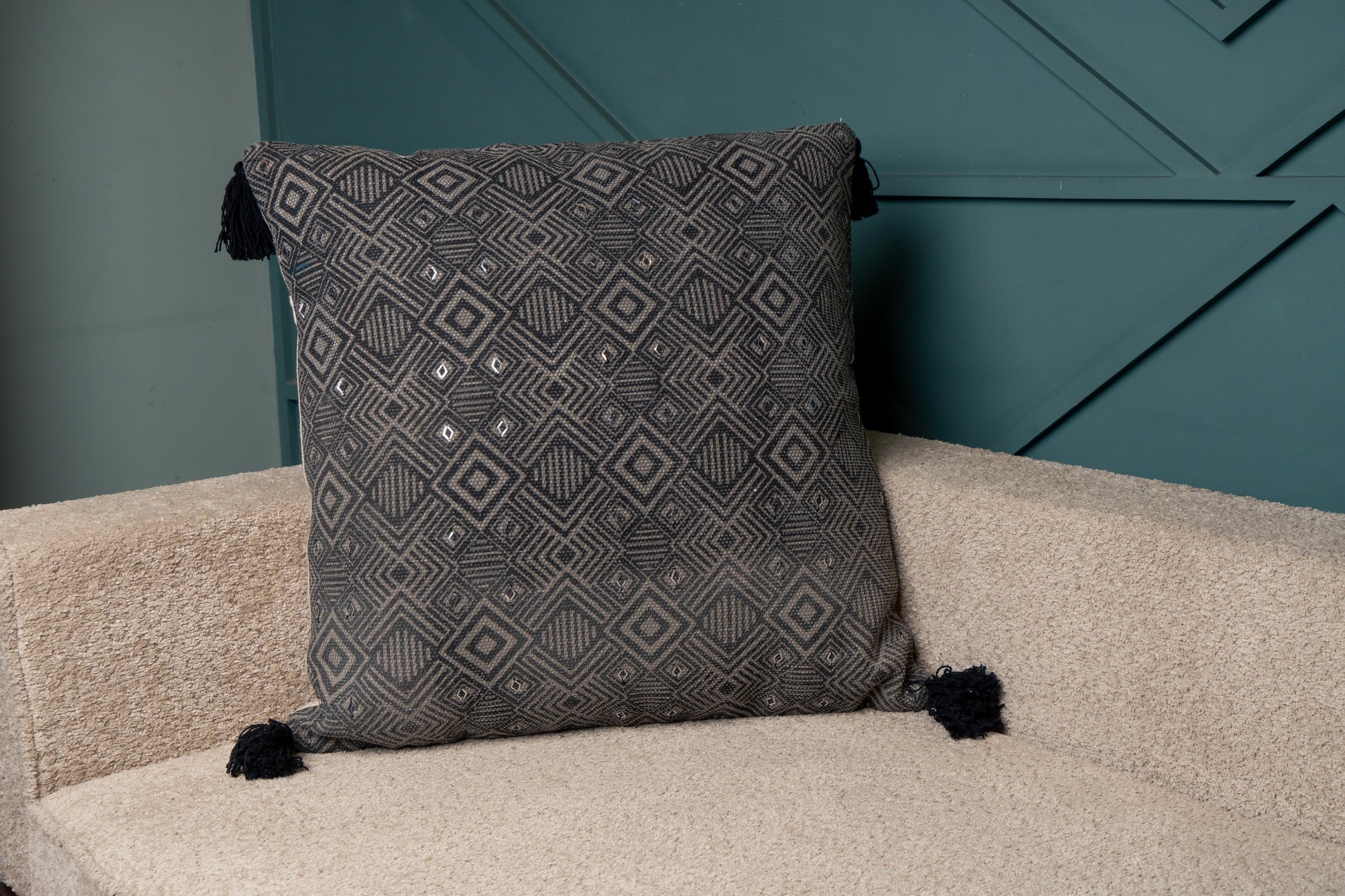 Printed Emb Sham Set of 2