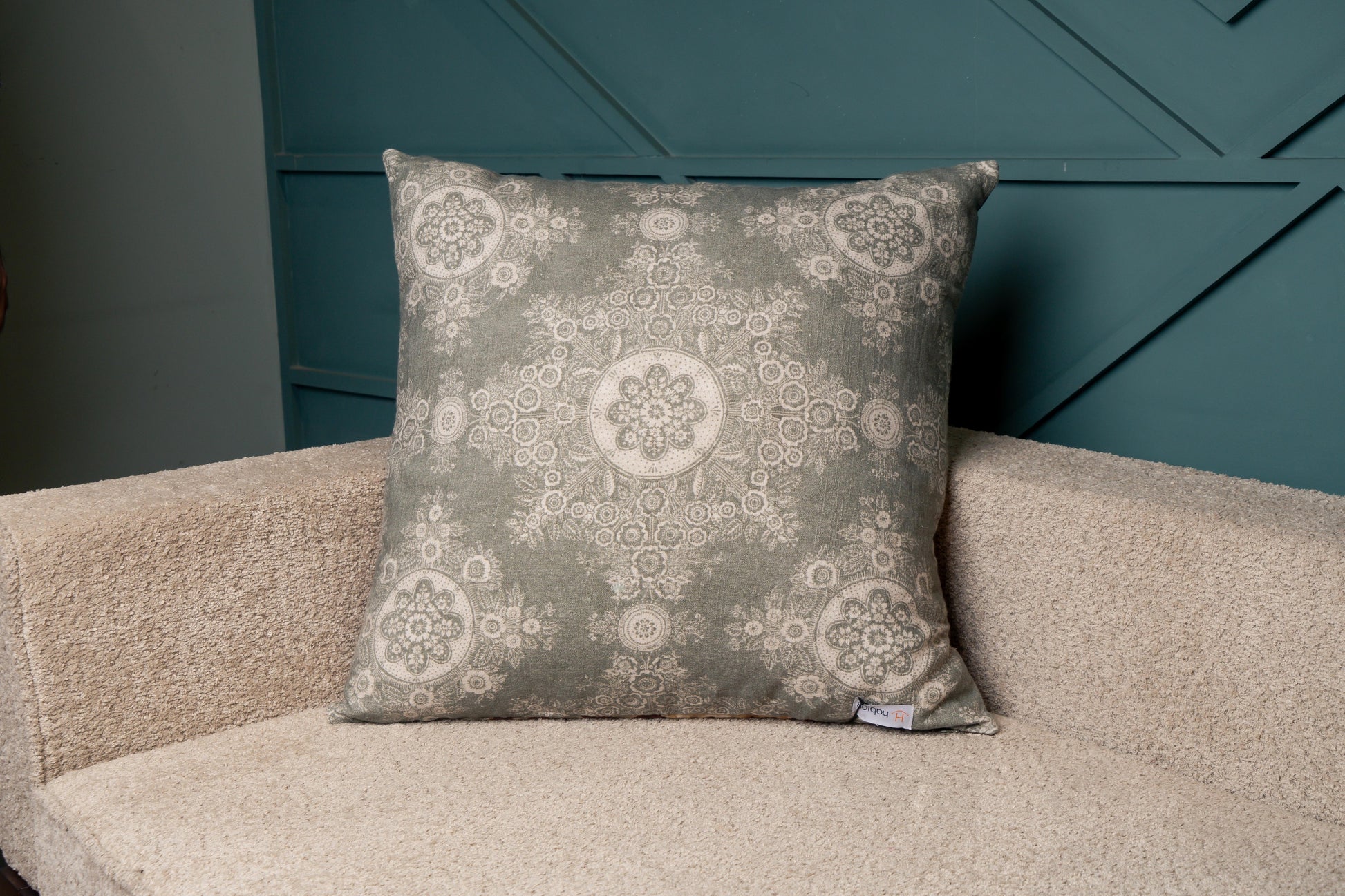 Maroon Printed Two Sided Sham Set of 2
