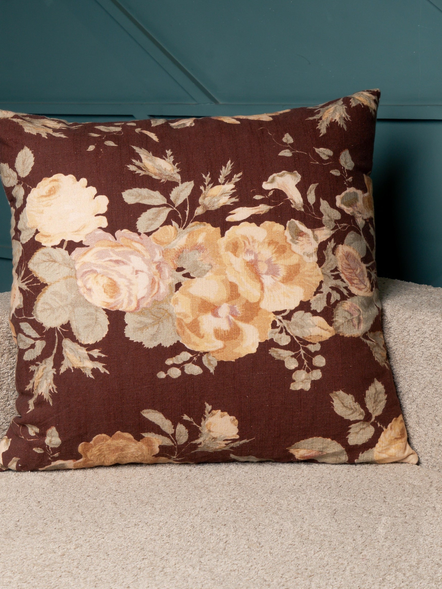 Maroon Printed Two Sided Sham Set of 2