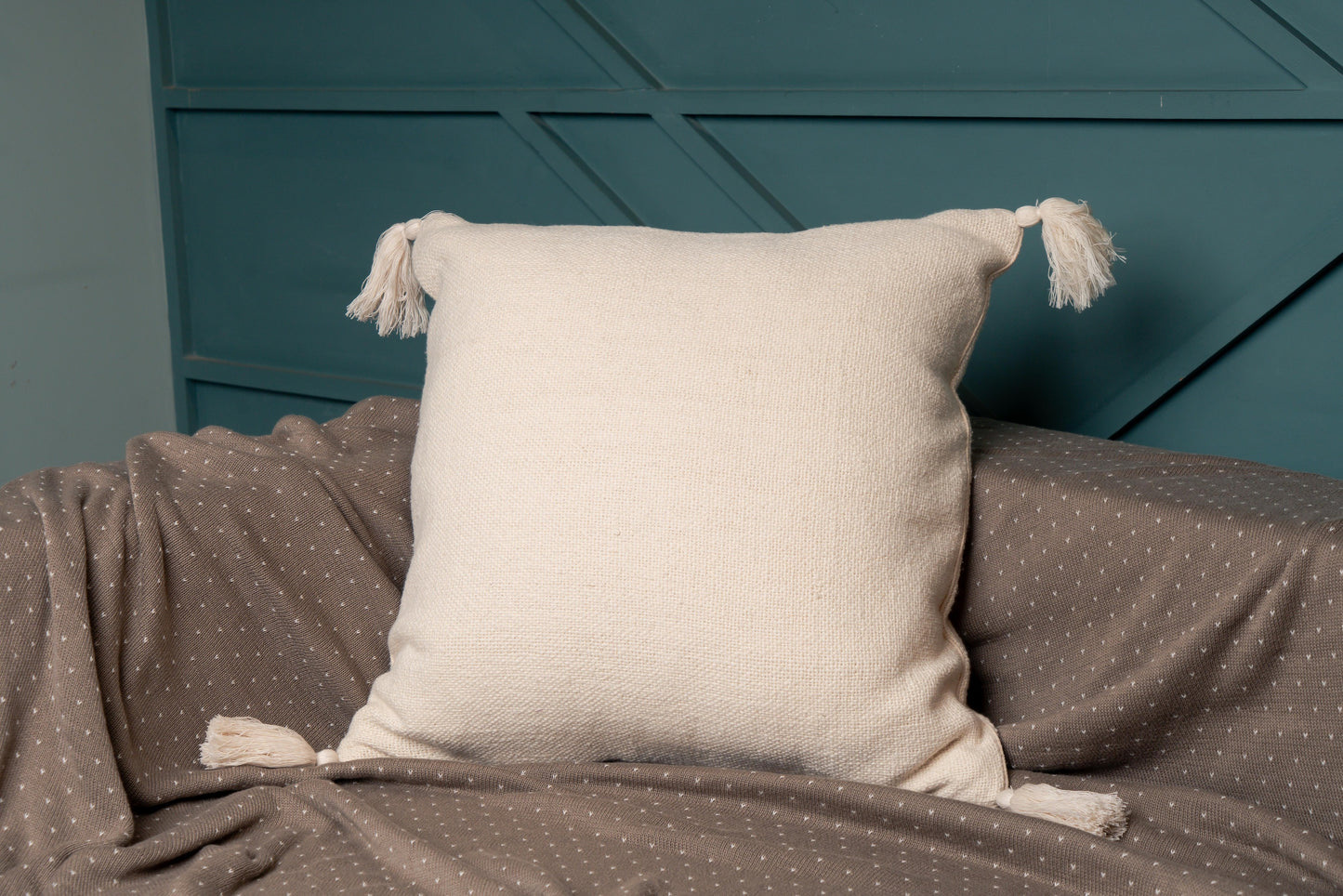 Textured Cream Cushions Set of 2