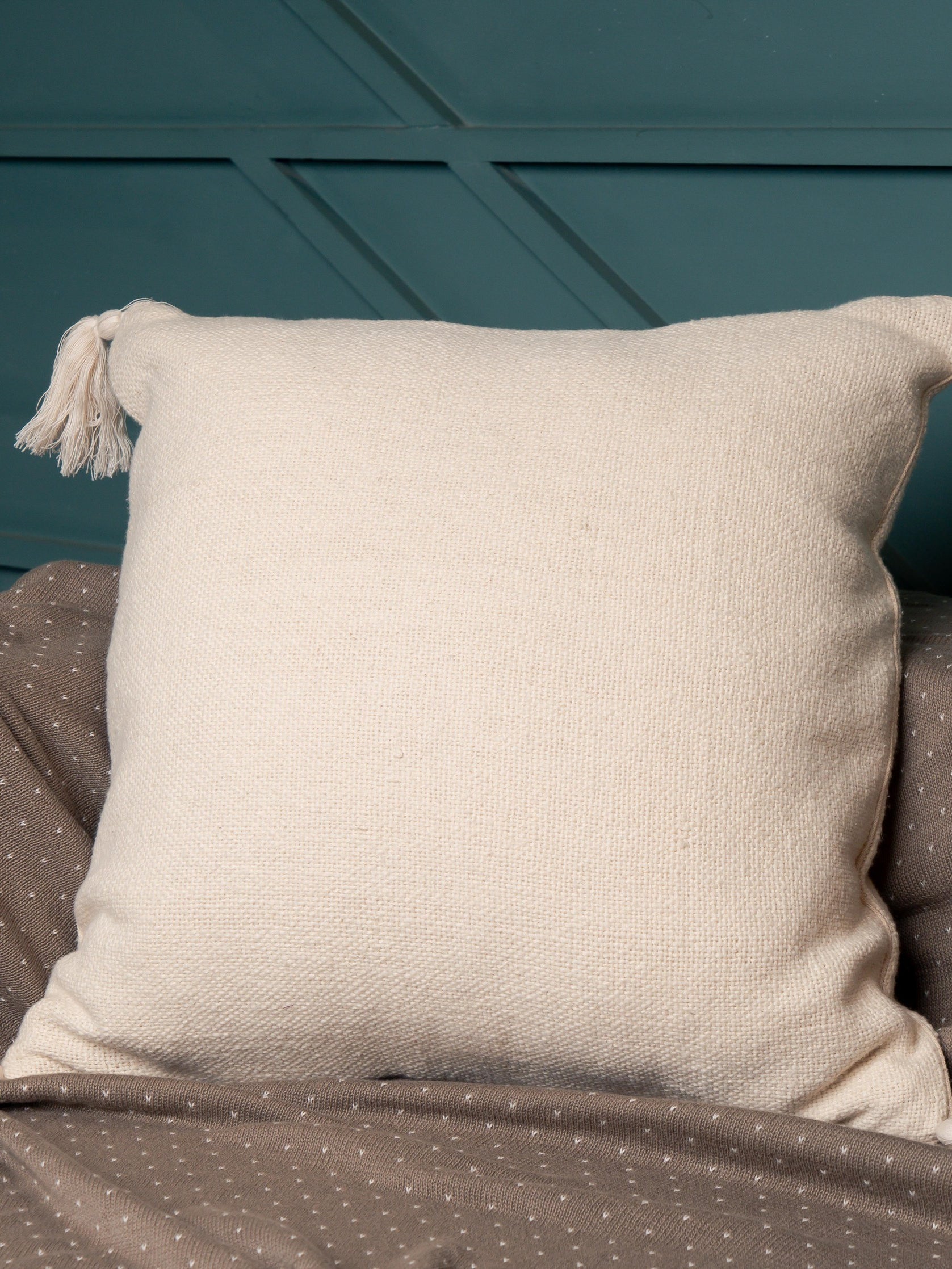 Textured Cream Cushions Set of 2