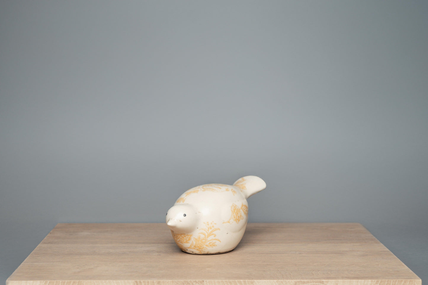 Ceramic Bird w/ Floral Decal