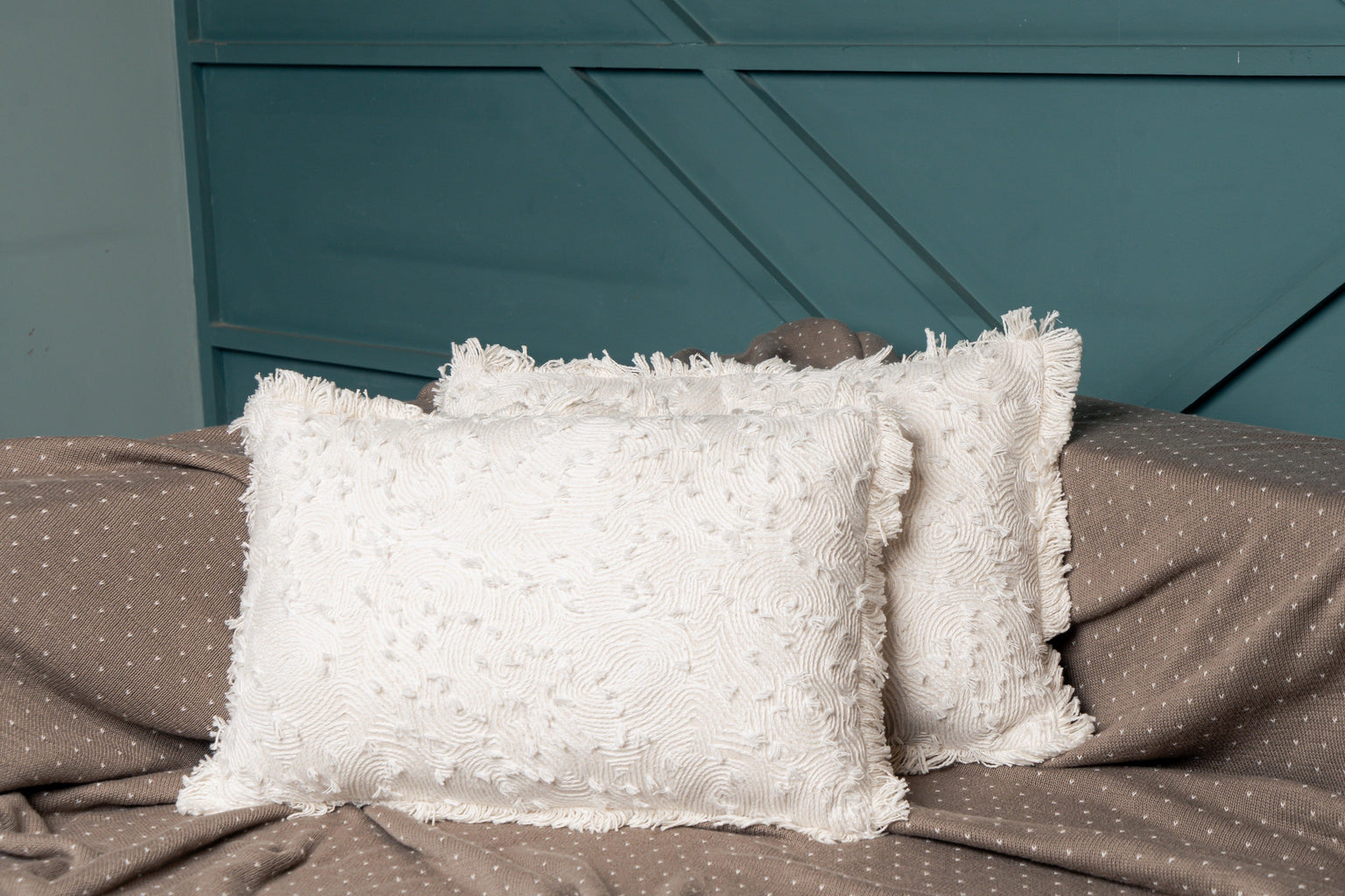Rectangular Emb Cushion Ivy Set of 2