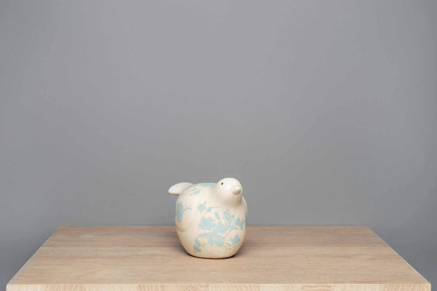 Ceramic Bird w/ Floral Decal