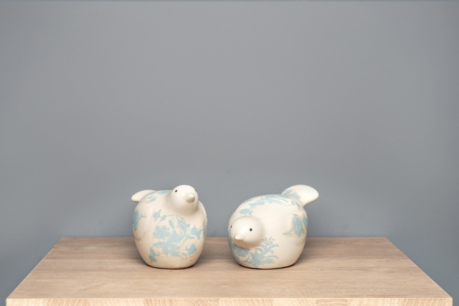 Ceramic Bird w/ Floral Decal