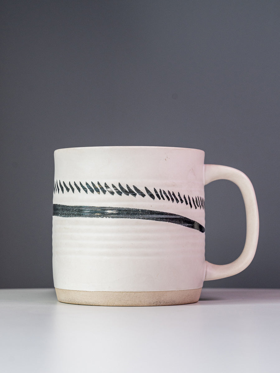 Stoneware Hand-Painted Mug