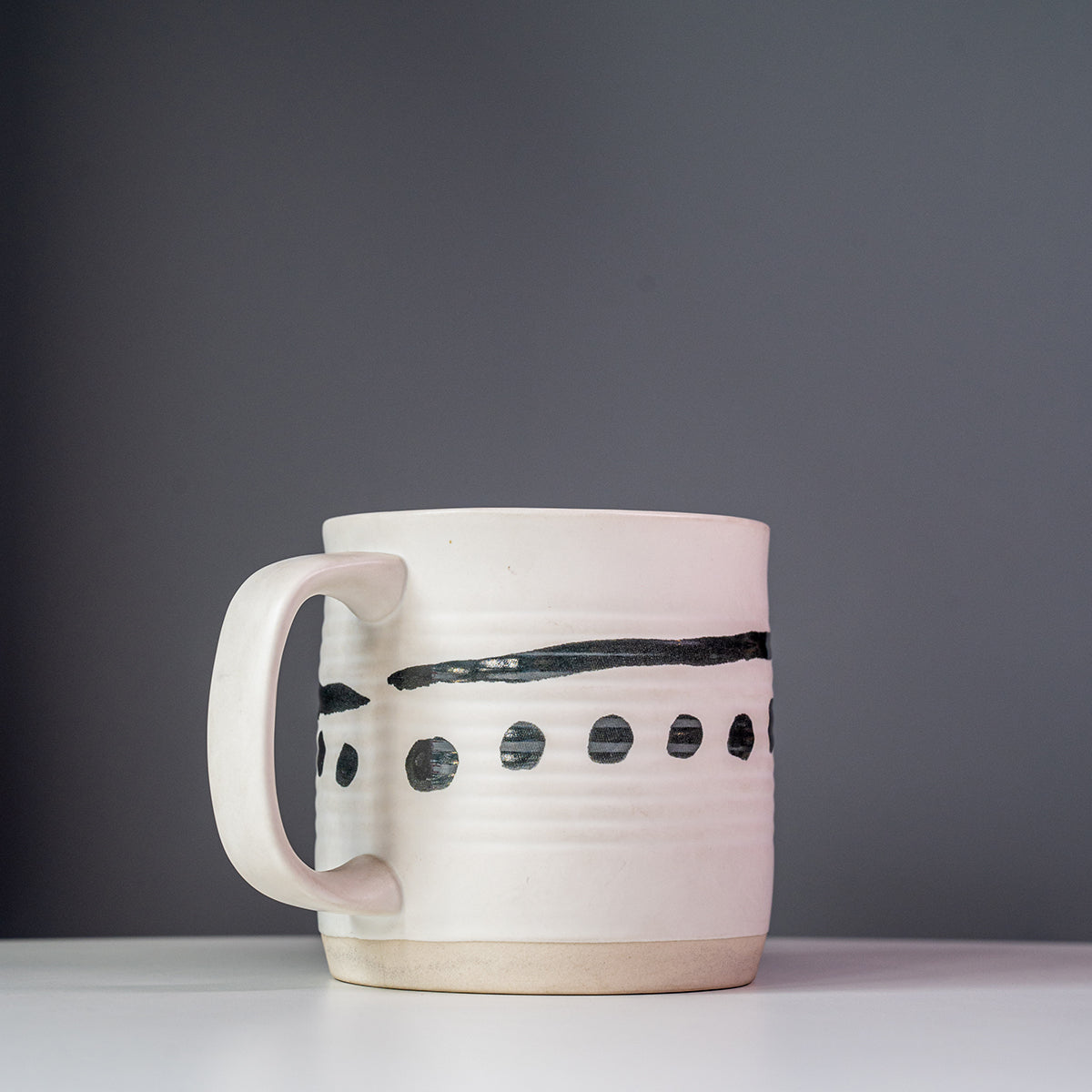Stoneware Hand-Painted Mug