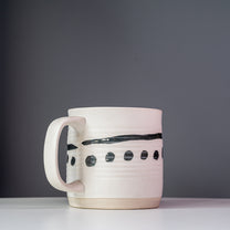 Stoneware Hand-Painted Mug