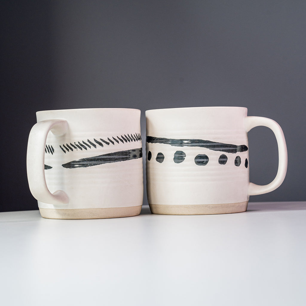 Stoneware Hand-Painted Mug