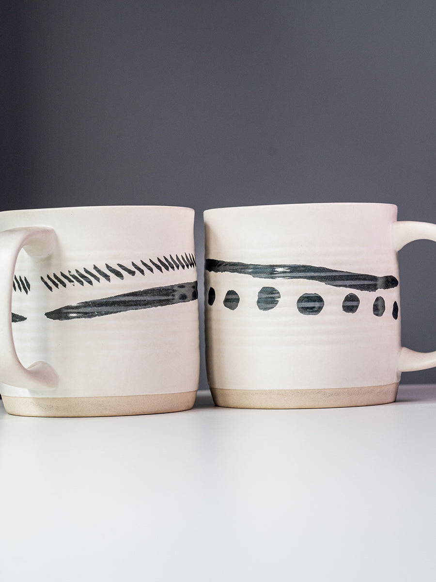 Stoneware Hand-Painted Mug