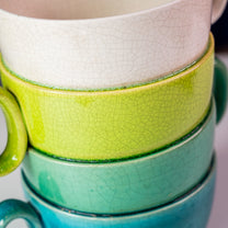 Terracotta Stacked Teacup Planter