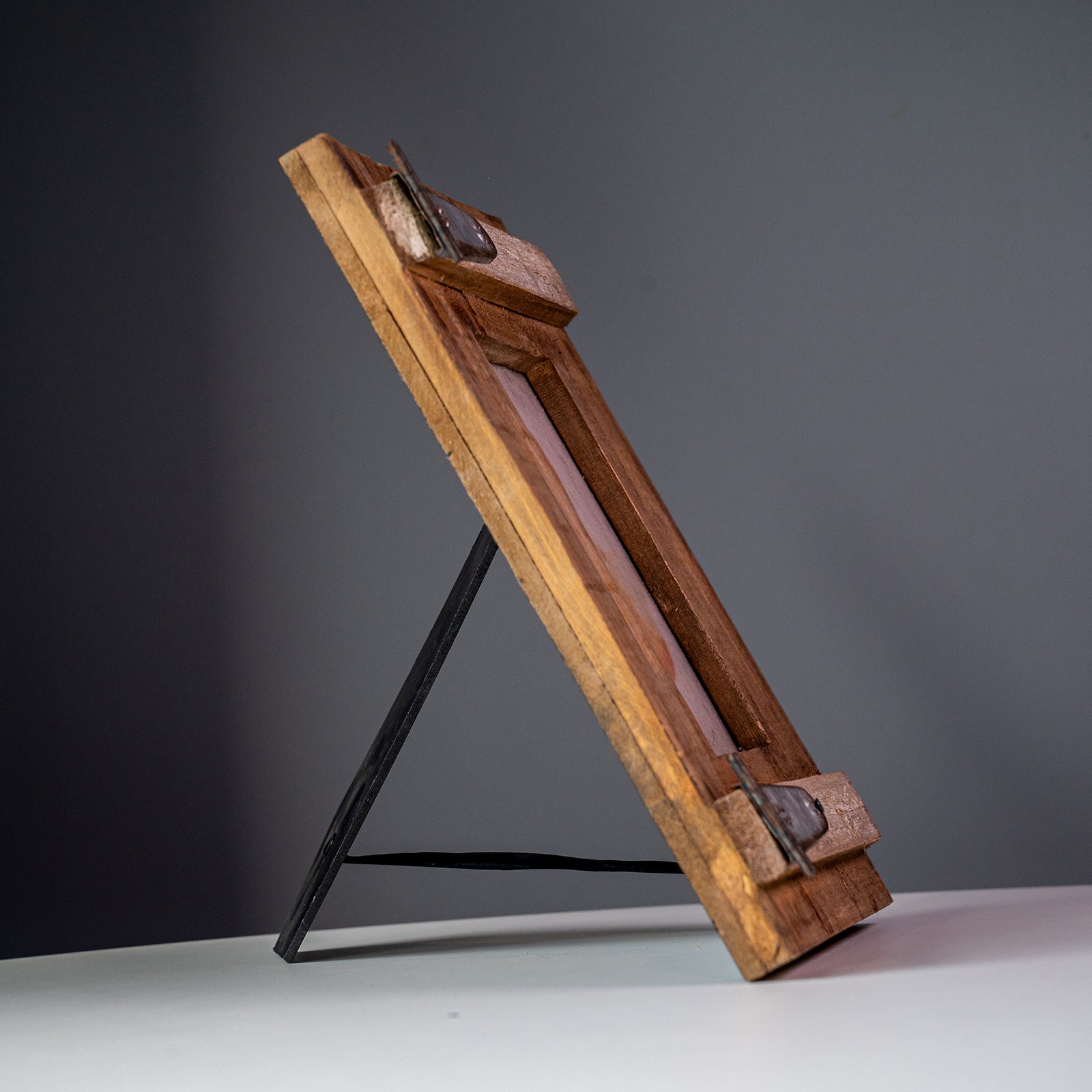 Wood &amp; Metal Photo Frame (Holds 4"x6" Photo)