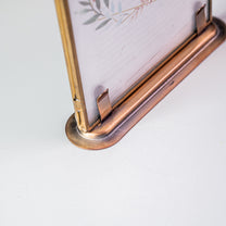 Brass Photo Frame w/ Base, Gold, Large