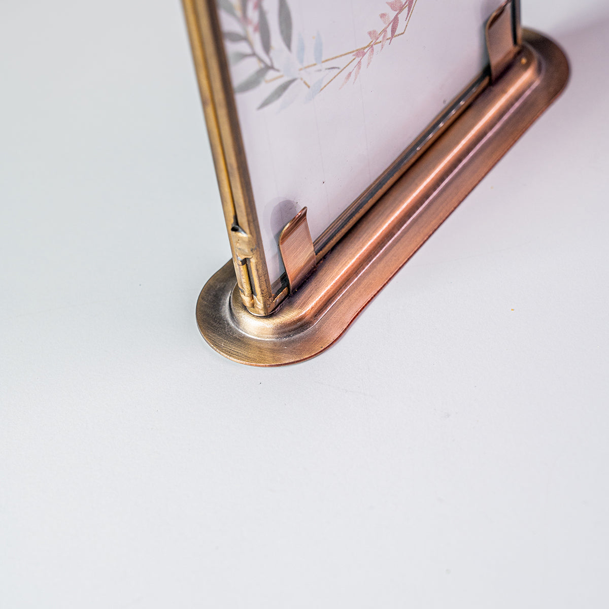 Brass Photo Frame w/ Base, Gold, Small