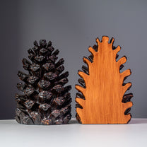Resin Pinecone Bookends, Bronze Finish, Set of 2