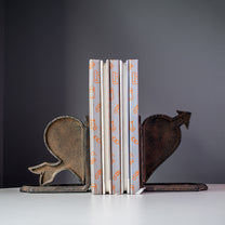 Cast Iron Heart &amp; Arrow Bookends, Set of 2