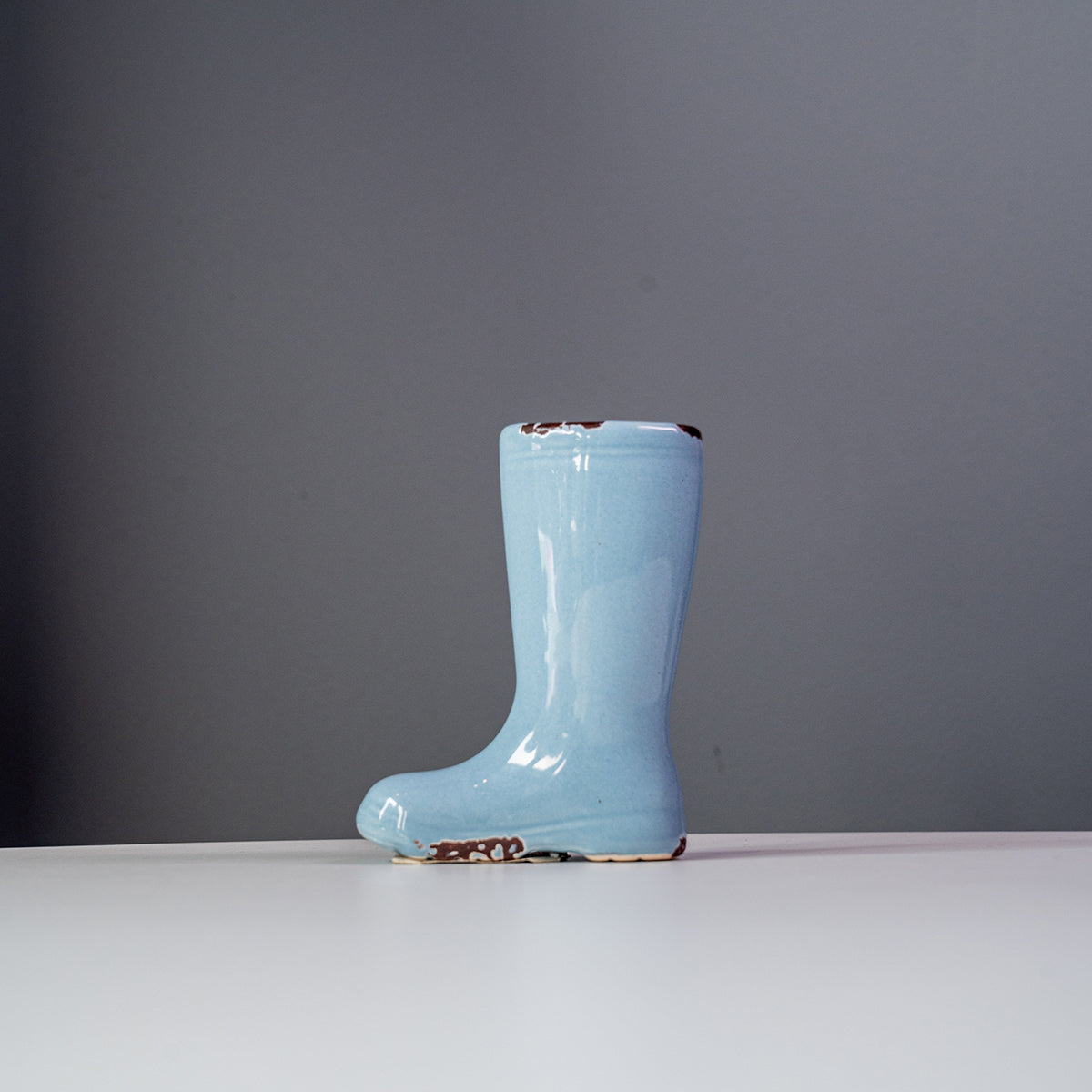 Stoneware Boot Vase