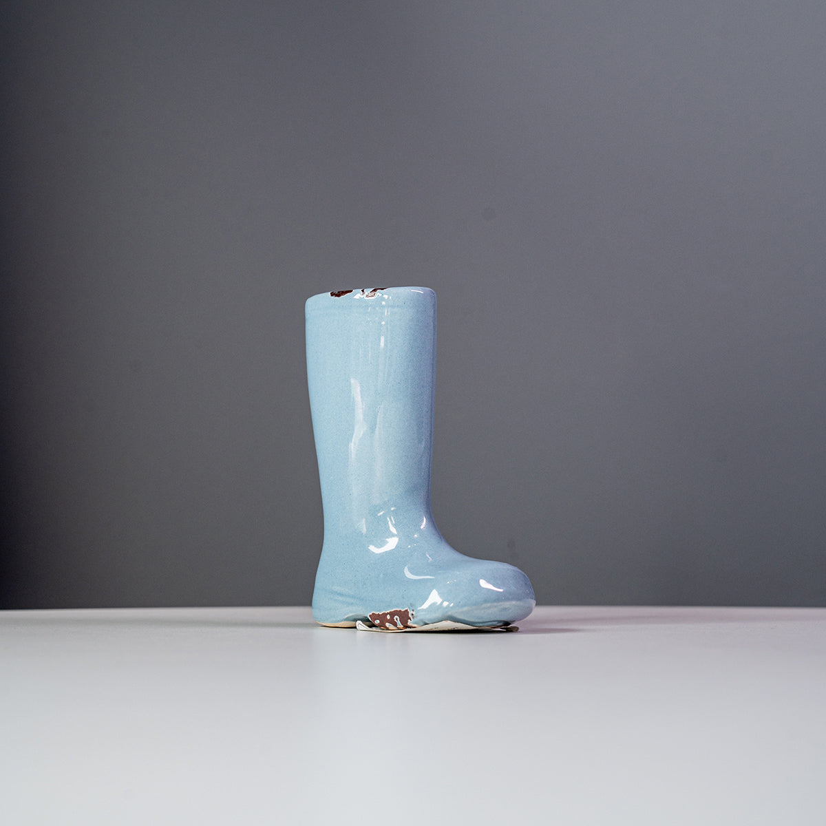 Stoneware Boot Vase