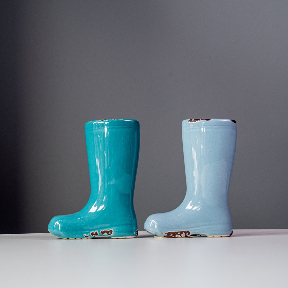 Stoneware Boot Vase