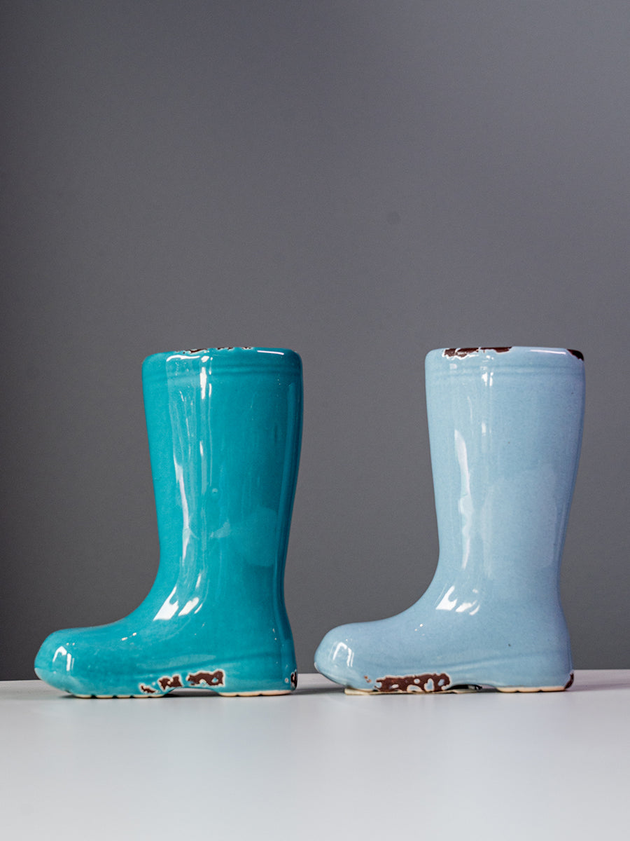 Stoneware Boot Vase
