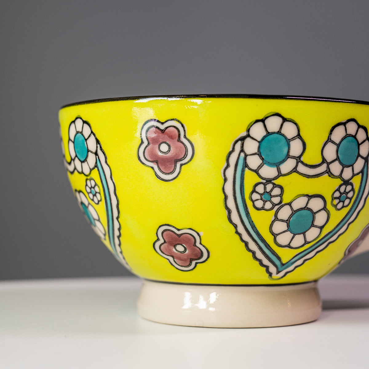 Stoneware Hand-Painted Mug
