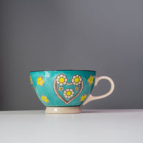Stoneware Hand-Painted Mug