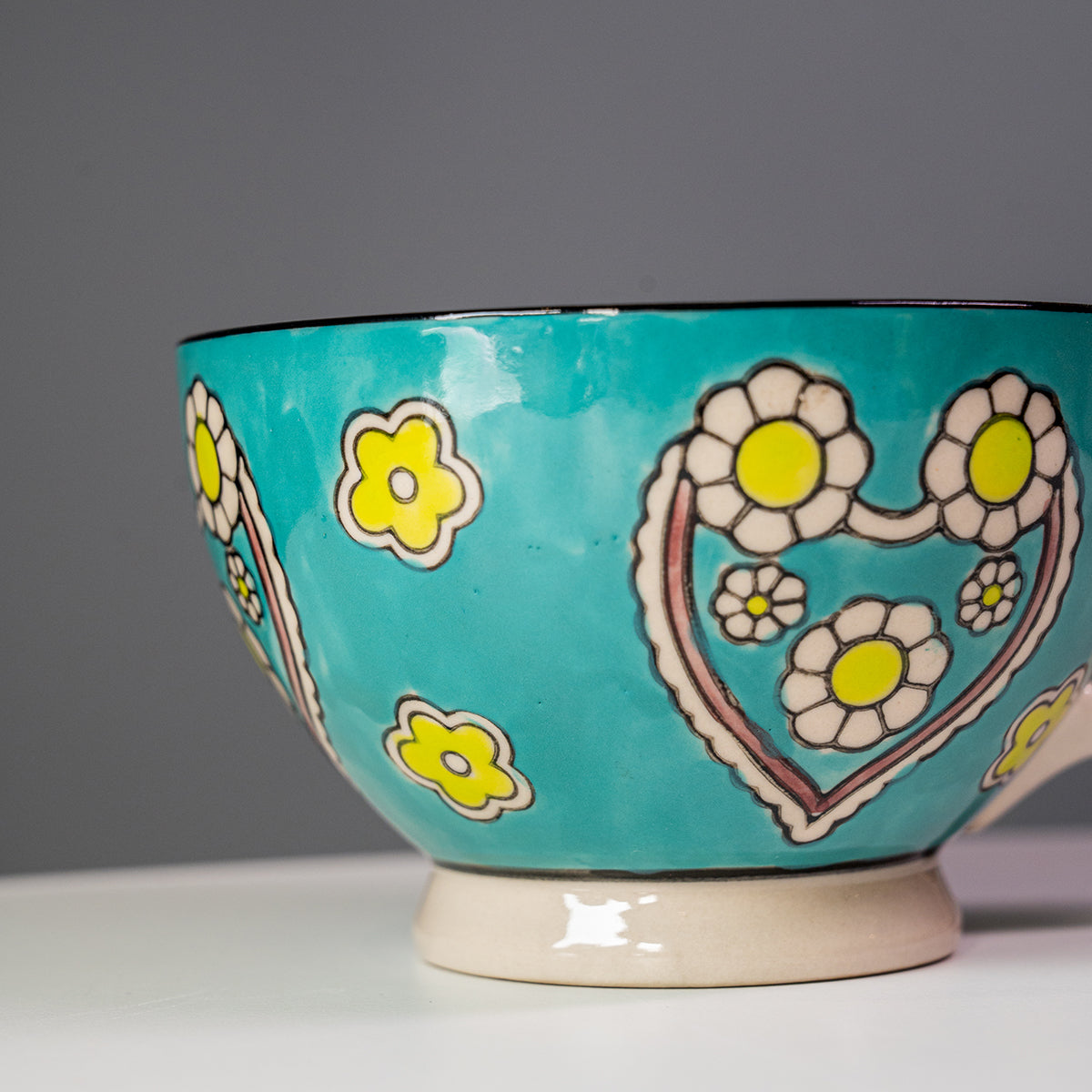 Stoneware Hand-Painted Mug