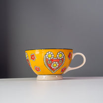 Stoneware Hand-Painted Mug