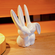 Porcelain Bunny Rabbit Ring Holder