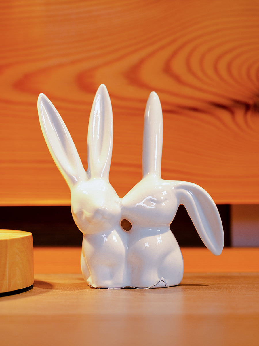 Porcelain Bunny Rabbit Ring Holder