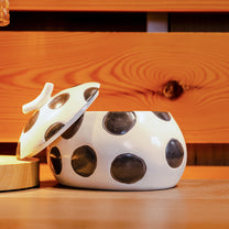 Dolomite Box w/ Polka Dots, Black &amp; White