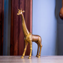 Resin Giraffe Jewelry Holder w/ Magnet, Gold Finish