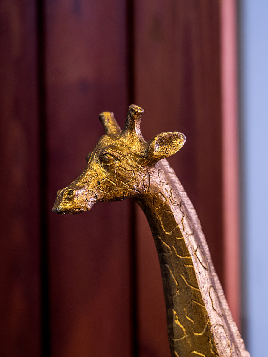 Resin Giraffe Jewelry Holder w/ Magnet, Gold Finish