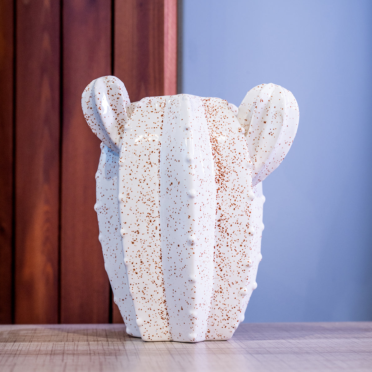 Stoneware Cactus Wall Vase