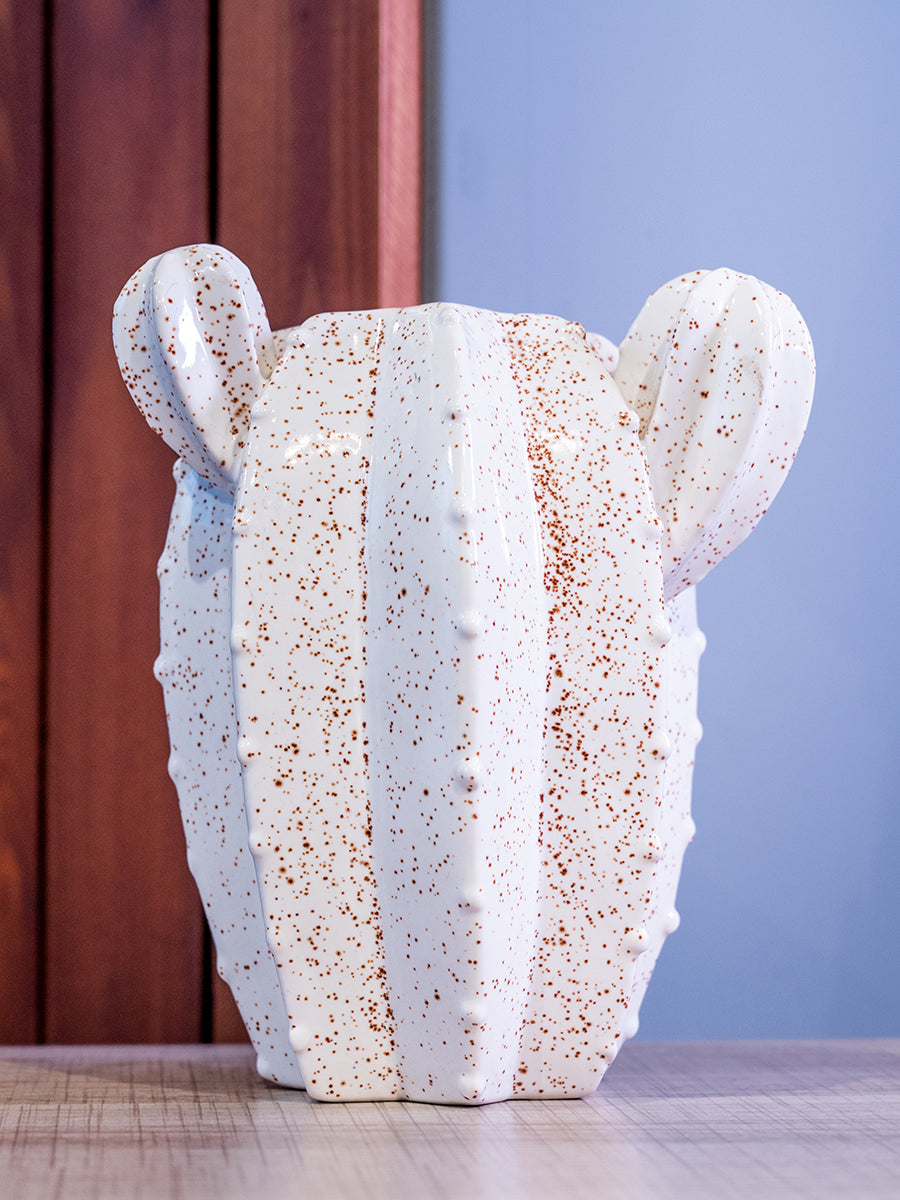 Stoneware Cactus Wall Vase