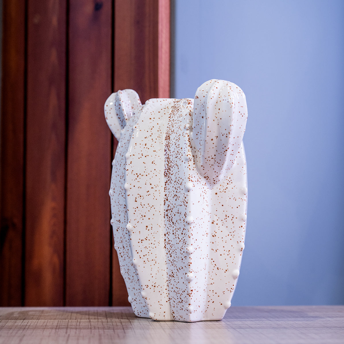 Stoneware Cactus Wall Vase