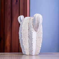 Stoneware Cactus Wall Vase