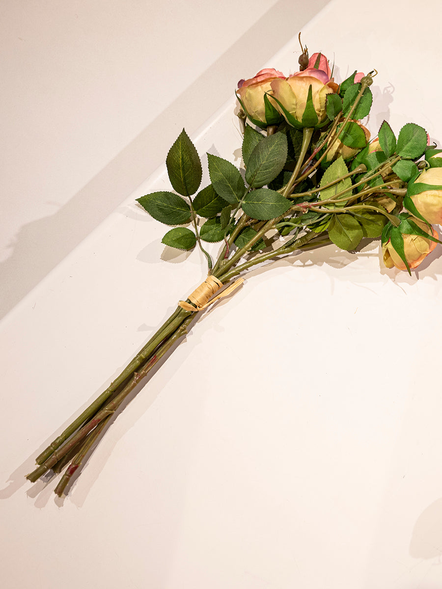 Rose, Set of 4, 8 Flowers, Pink