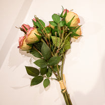 Rose, Set of 4, 8 Flowers, Pink