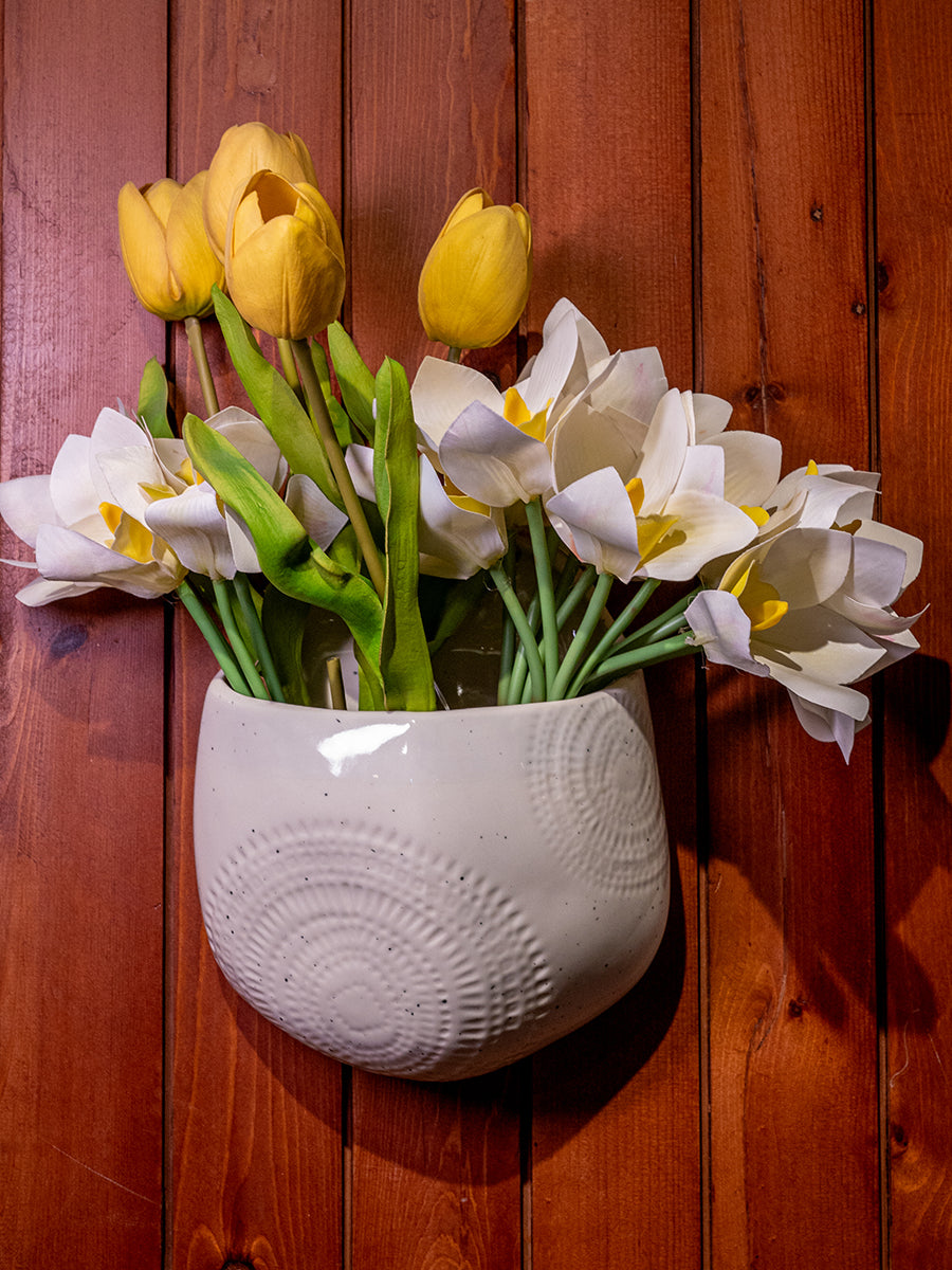 Stoneware Wall Planter