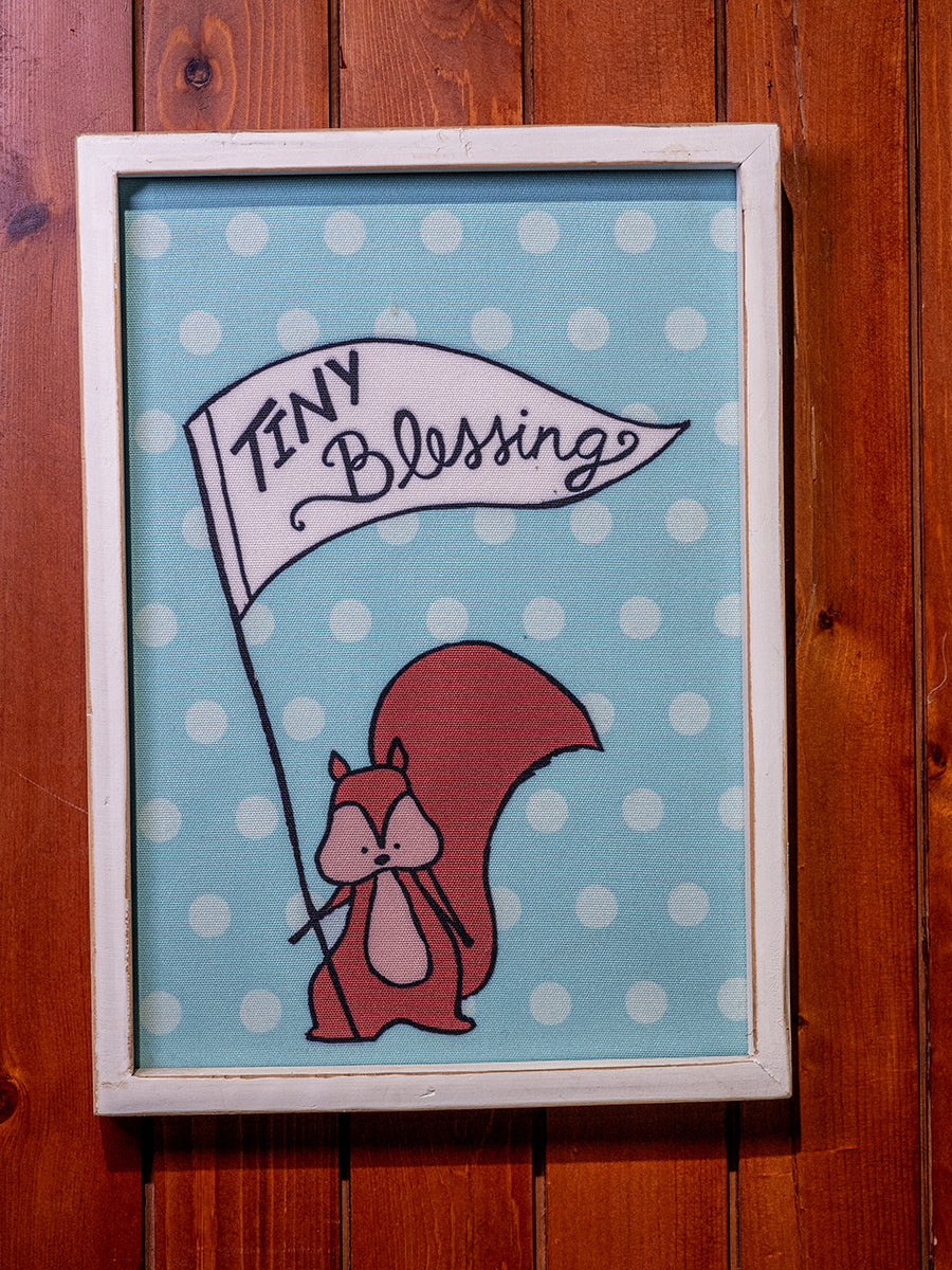 Emily Wood Framed Wall Décor "Tin Blessings" ©