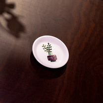 Lori Round Stoneware Dish w/ Cactus Decal