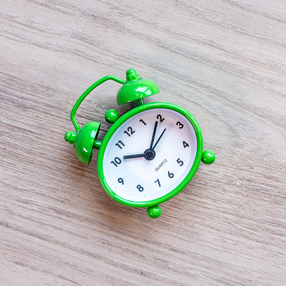 Metal Mini Alarm Clock, Green