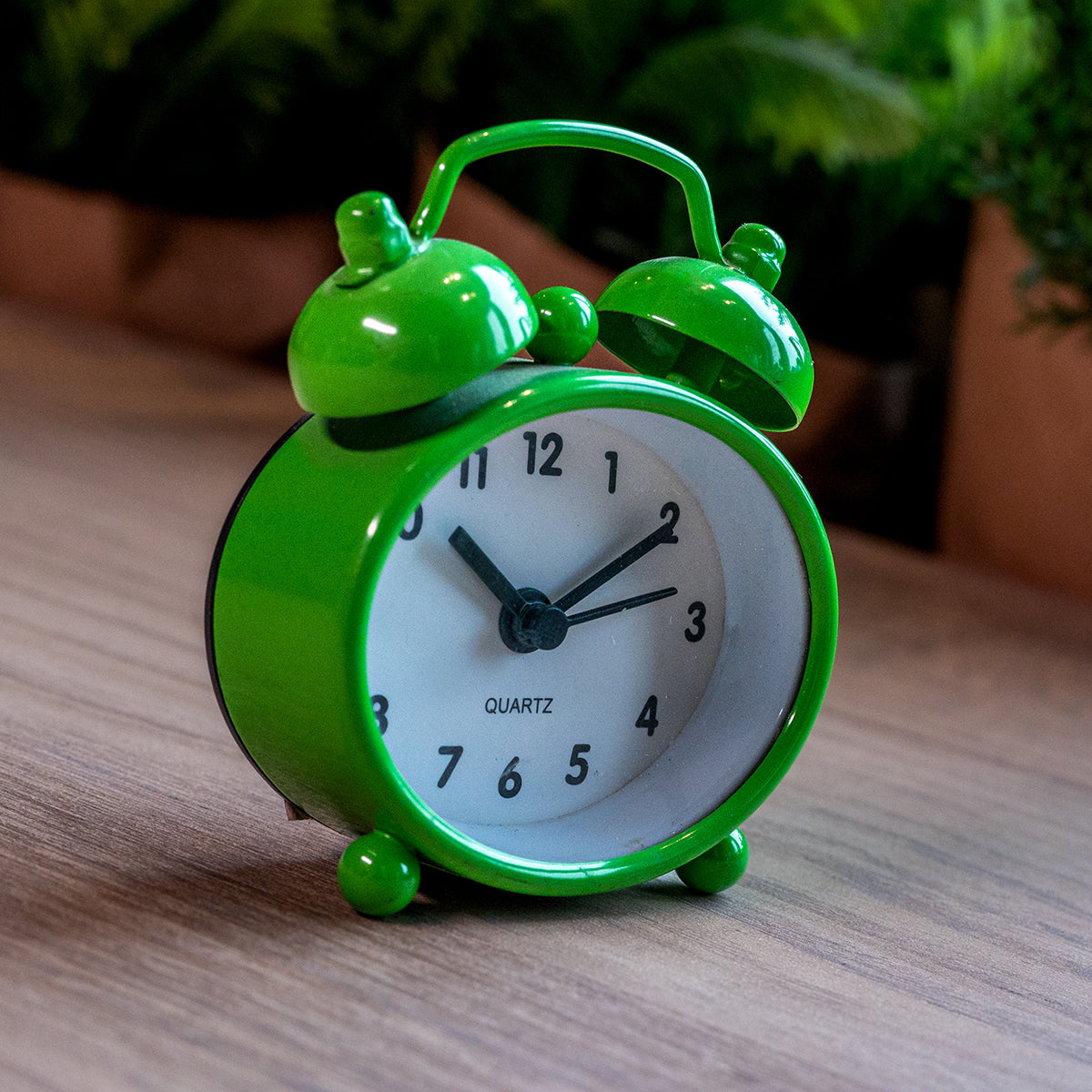 Metal Mini Alarm Clock, Green