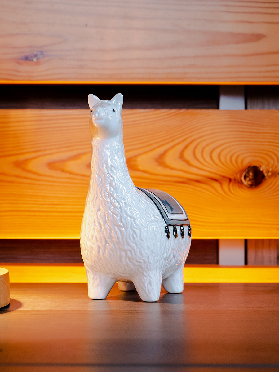 Stoneware Llama Piggy Bank