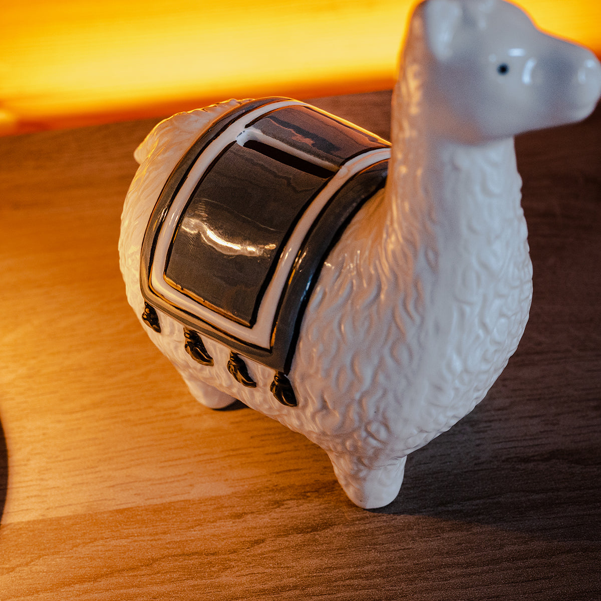 Stoneware Llama Piggy Bank