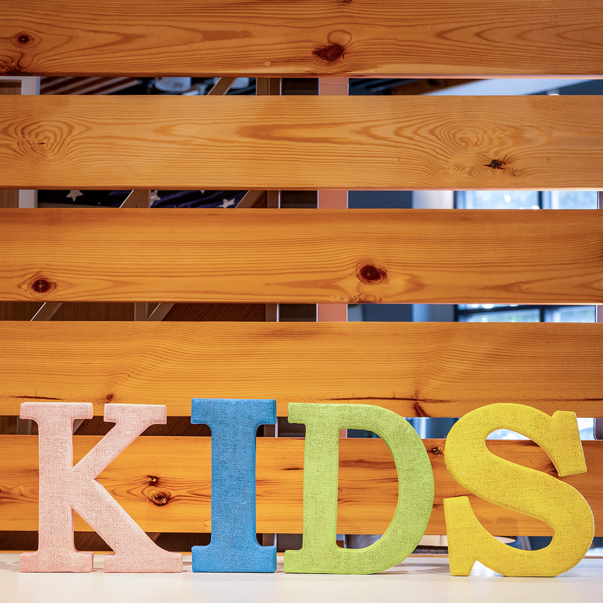 Resin " KIDS" Sign Set of 4